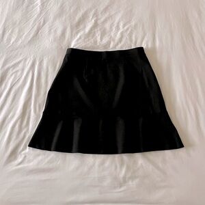 Loft Black Stretchy Mini Skirt Size Medium